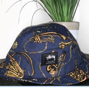 Stussy Gold Link Trumpet Bucket Hat